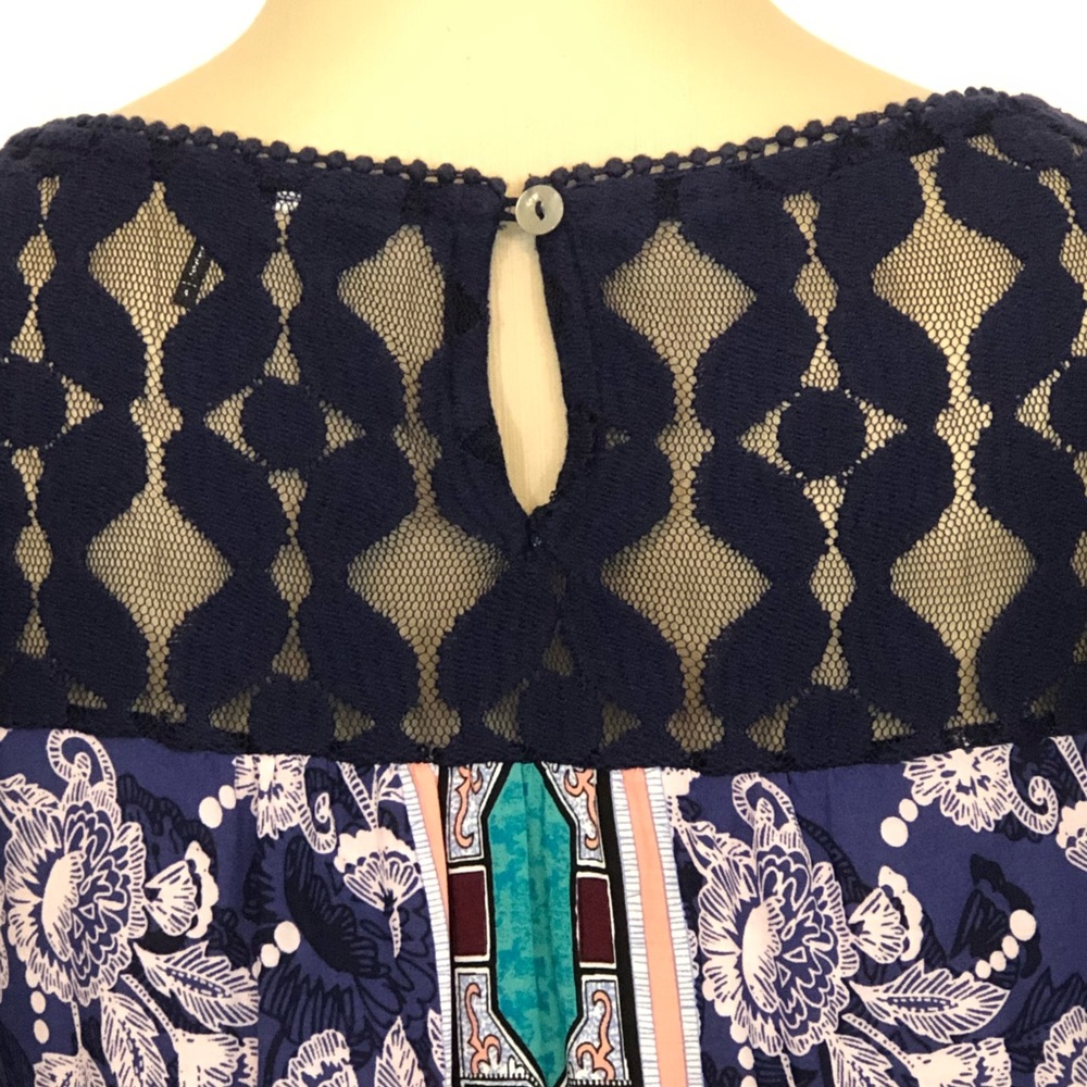 Anthropologie Lace Floral Tunic Top Dress Small - Picture 8 of 13